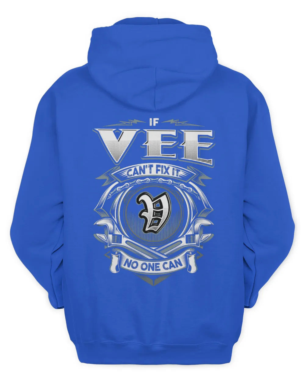VEE AP81-K4-626 - Personalized Ahmed Quote Apparel “If Ahmed Can't Fix It, No One Can” - Unisex Hoodie - Royal
