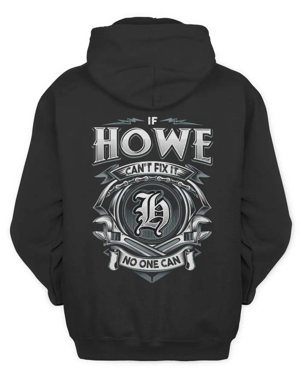HOWE AP81-K4-626 - Personalized Ahmed Quote Apparel “If Ahmed Can't Fix It, No One Can” - Unisex Hoodie - Black