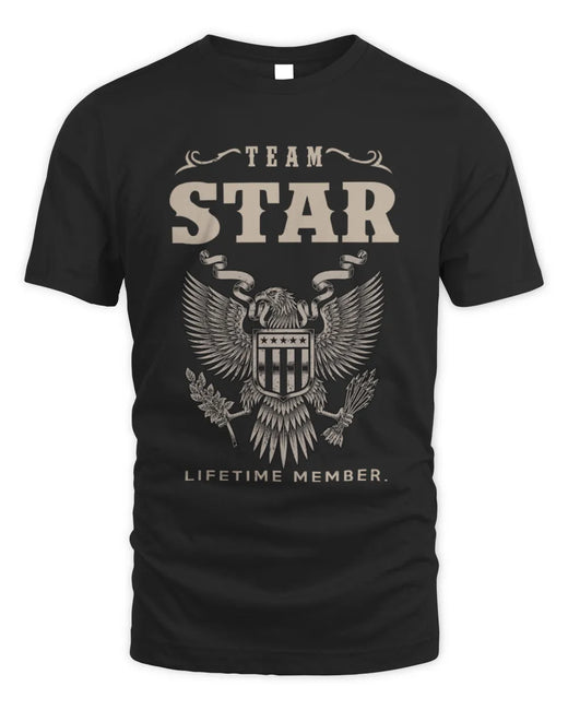 STAR TP06-K82 – Personalized Classic Style Apparel “Team NAME Lifetime Member”