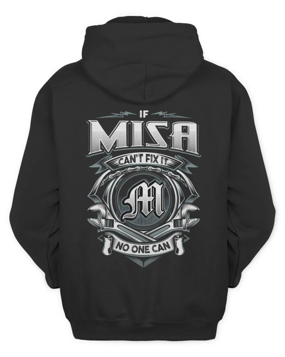 MISA AP81-K4-626 - Personalized Ahmed Quote Apparel “If Ahmed Can't Fix It, No One Can” - Unisex Hoodie - Black