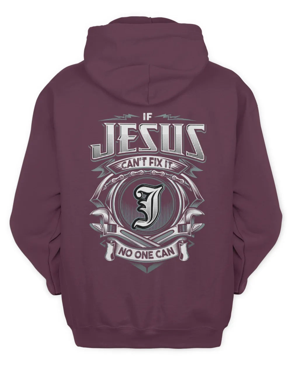 JESUS AP81-K4-626 - Personalized Ahmed Quote Apparel “If Ahmed Can't Fix It, No One Can” - Unisex Hoodie - Maroon
