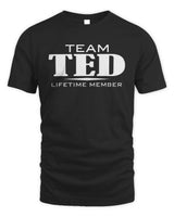 TED BL62-K4-128 - Personalized “Team NAME Lifetime Member” - Unisex Standard T-Shirt - Black