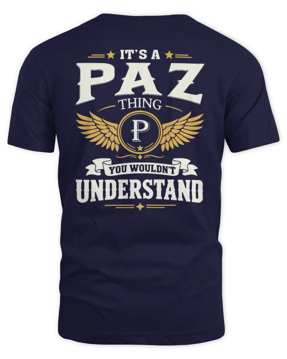 PAZ KT06-M008 It’s a [NAME] Thing – You Wouldn’t Understand | Personalized Vintage T-Shirt - Unisex Standard T-Shirt - Navy