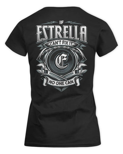 ESTRELLA AP81-K4-626 - Personalized Ahmed Quote Apparel “If Ahmed Can't Fix It, No One Can” - Women's Standard T-Shirt - Black