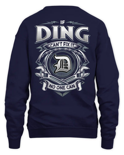 DING AP81-K4-626 - Personalized Ahmed Quote Apparel “If Ahmed Can't Fix It, No One Can” - Unisex Sweatshirt - Navy