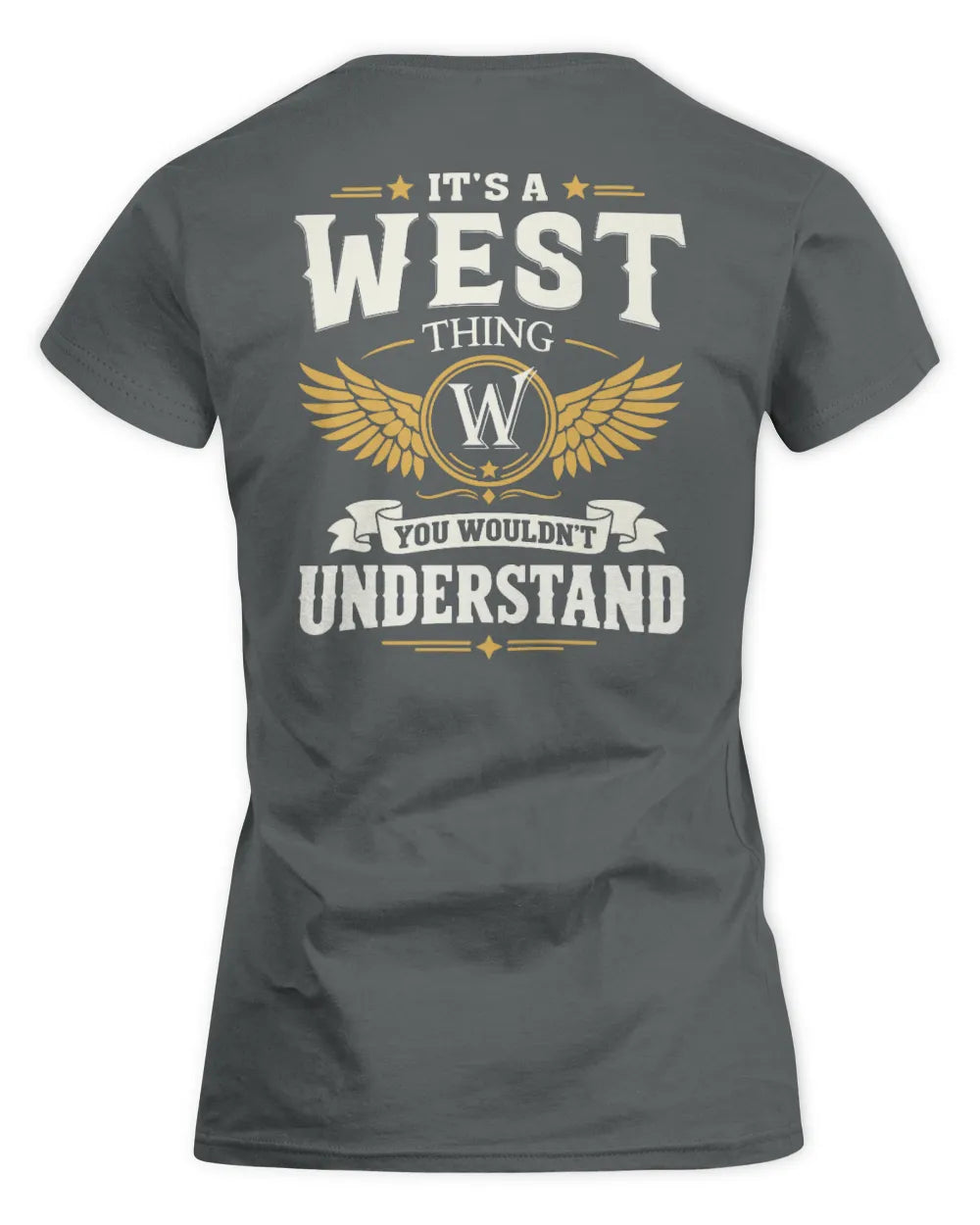 WEST KT06-M008 It’s a [NAME] Thing – You Wouldn’t Understand | Personalized Vintage T-Shirt - Women's Standard T-Shirt - Charcoal