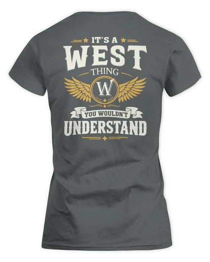 WEST KT06-M008 It’s a [NAME] Thing – You Wouldn’t Understand | Personalized Vintage T-Shirt - Women's Standard T-Shirt - Charcoal