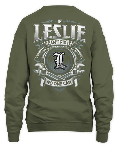 LESLIE AP81-K4-626 - Personalized Ahmed Quote Apparel “If Ahmed Can't Fix It, No One Can” - Unisex Sweatshirt - Military Green