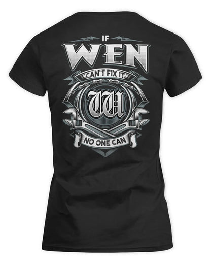 WEN AP81-K4-626 - Personalized Ahmed Quote Apparel “If Ahmed Can't Fix It, No One Can” - Women's Standard T-Shirt - Black