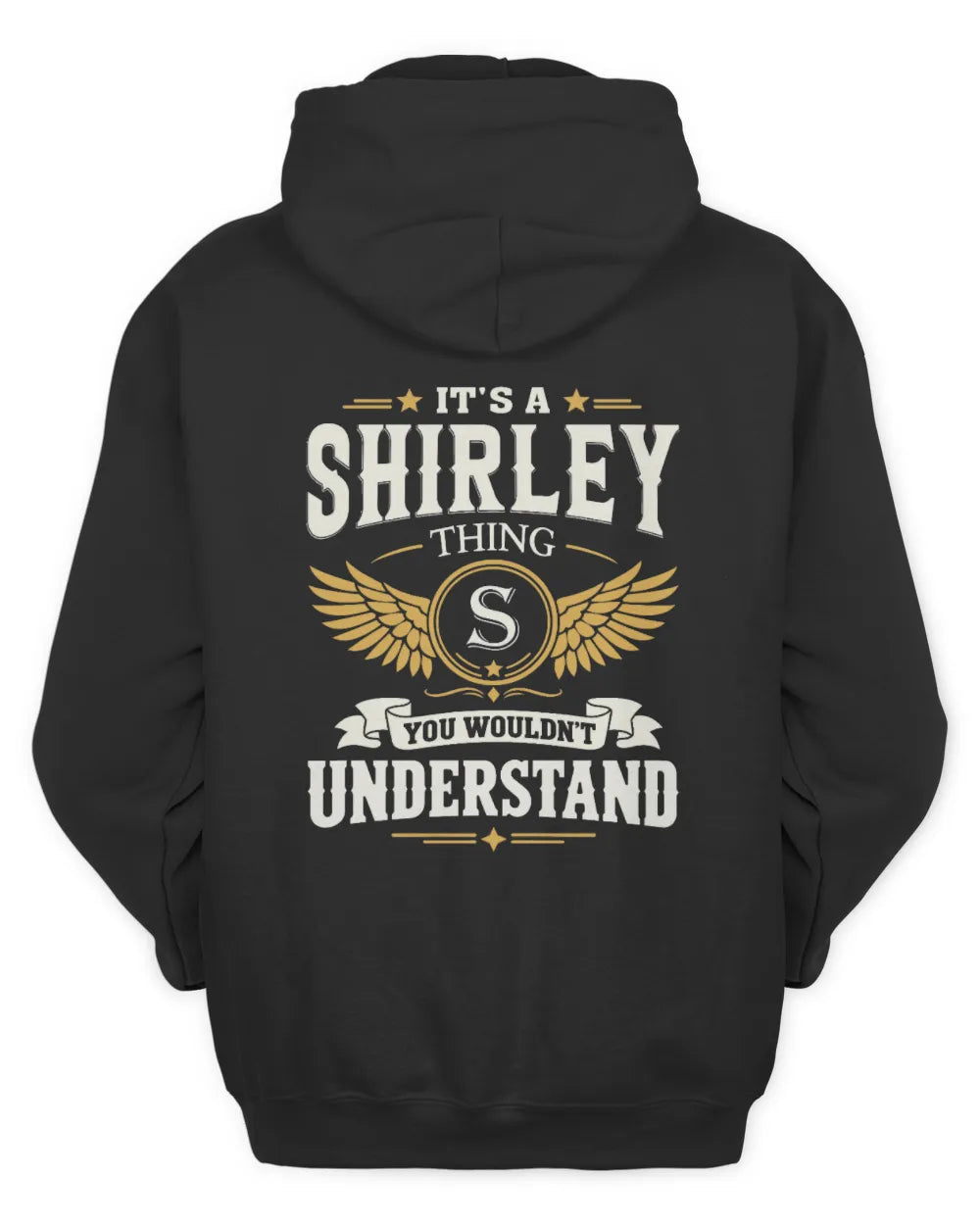 SHIRLEY KT06-M008 It’s a [NAME] Thing – You Wouldn’t Understand | Personalized Vintage T-Shirt - Unisex Hoodie - Black