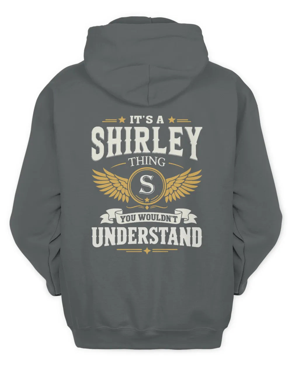 SHIRLEY KT06-M008 It’s a [NAME] Thing – You Wouldn’t Understand | Personalized Vintage T-Shirt - Unisex Hoodie - Charcoal