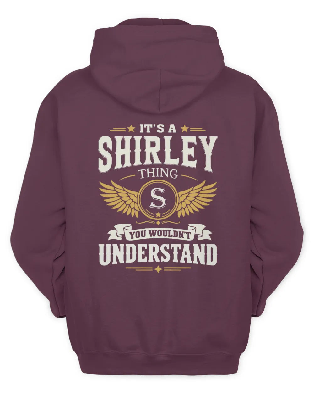 SHIRLEY KT06-M008 It’s a [NAME] Thing – You Wouldn’t Understand | Personalized Vintage T-Shirt - Unisex Hoodie - Maroon