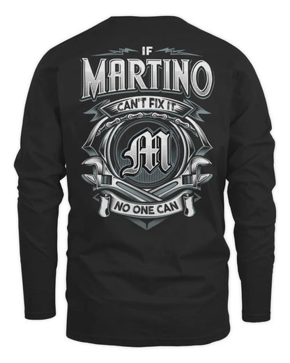 MARTINO AP81-K4-626 - Personalized Ahmed Quote Apparel “If Ahmed Can't Fix It, No One Can” - Men's Long Sleeved T-Shirt - Black