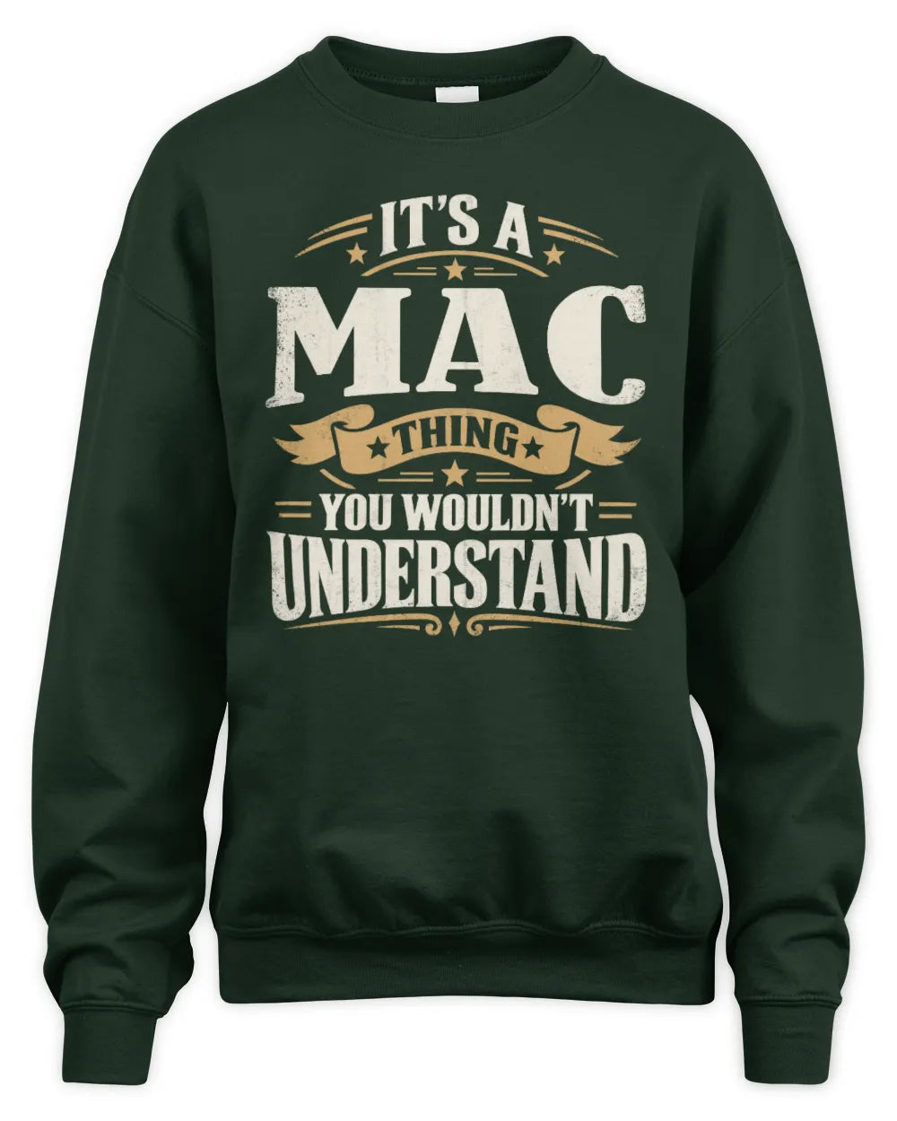 MAC P08 TH51 - Personalized “It’s a/an [NAME] Thing – You Wouldn’t Understand” Shirt - Unisex Sweatshirt - Forest Green