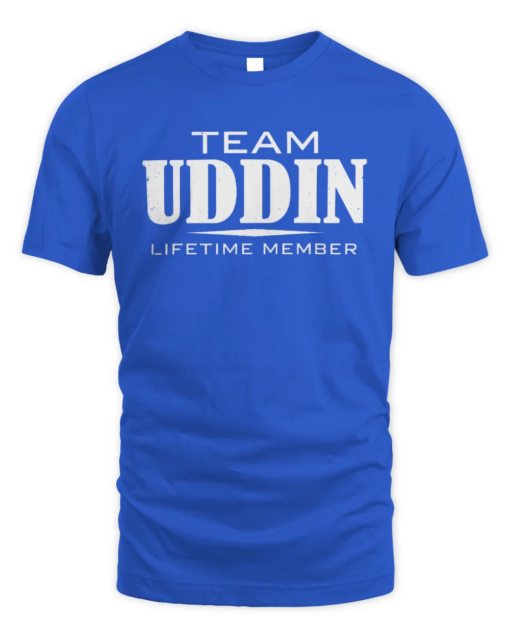 UDDIN BL62-K4-128 - Personalized “Team NAME Lifetime Member” - Unisex Standard T-Shirt - Royal