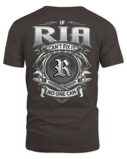 RIA AP81-K4-626 - Personalized Ahmed Quote Apparel “If Ahmed Can't Fix It, No One Can” - Unisex Standard T-Shirt - Dark Chocolate