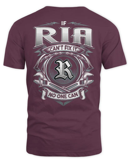 RIA AP81-K4-626 - Personalized Ahmed Quote Apparel “If Ahmed Can't Fix It, No One Can” - Unisex Standard T-Shirt - Maroon