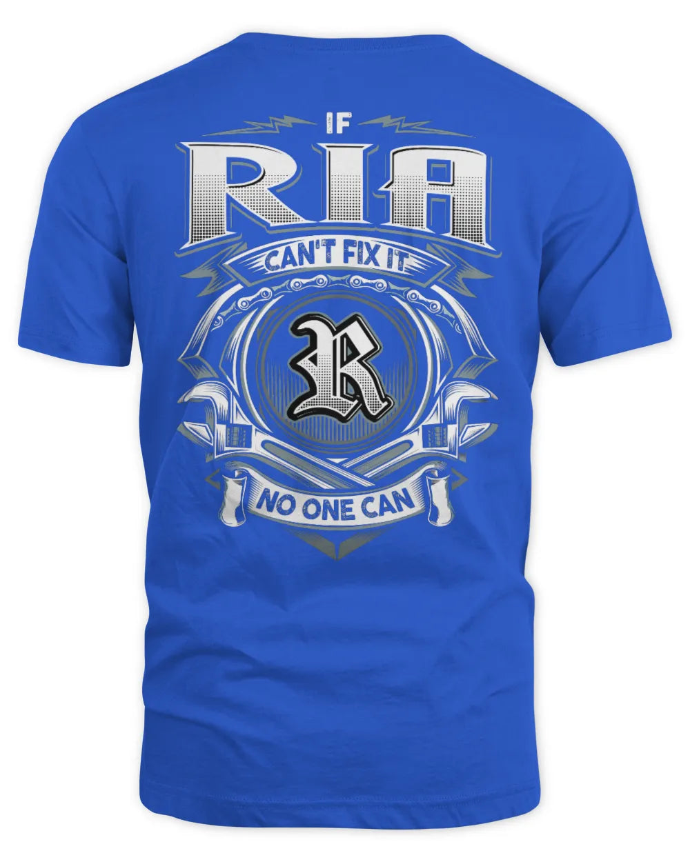 RIA AP81-K4-626 - Personalized Ahmed Quote Apparel “If Ahmed Can't Fix It, No One Can” - Unisex Standard T-Shirt - Royal