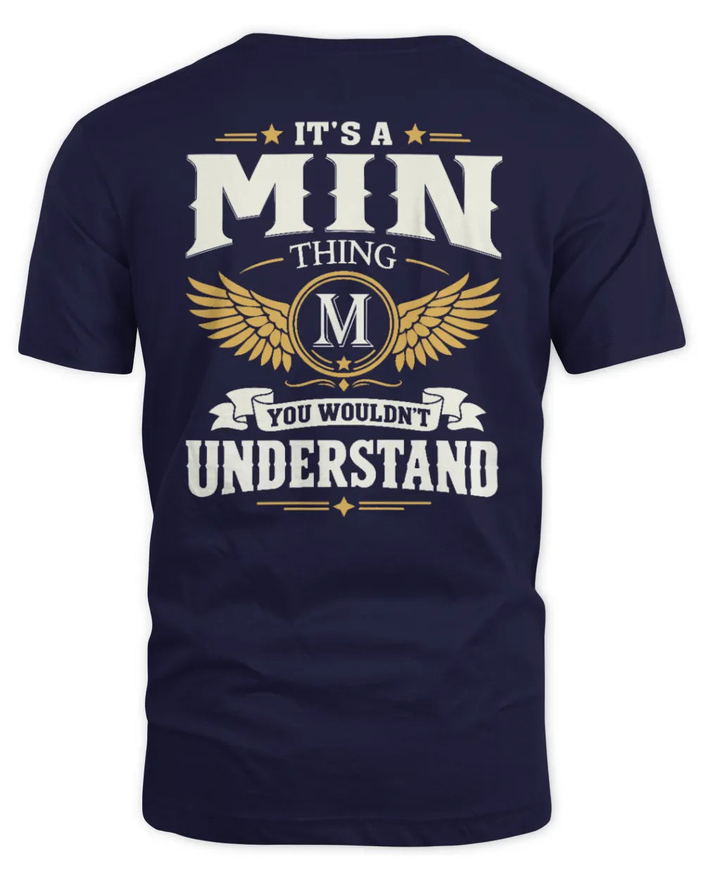 MIN KT06-M008 It’s a [NAME] Thing – You Wouldn’t Understand | Personalized Vintage T-Shirt - Unisex Standard T-Shirt - Navy