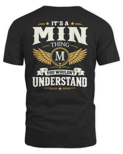 MIN KT06-M008 It’s a [NAME] Thing – You Wouldn’t Understand | Personalized Vintage T-Shirt - Unisex Standard T-Shirt - Black