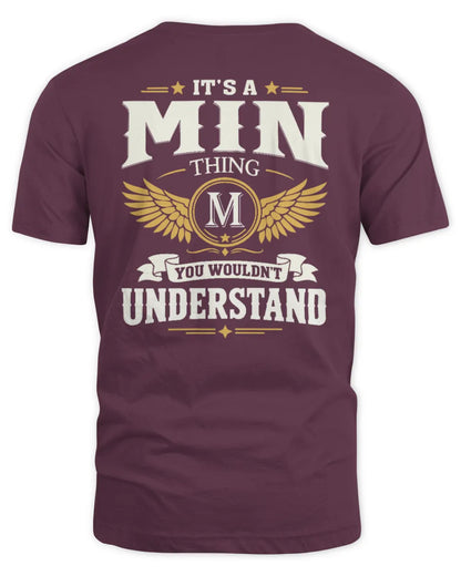 MIN KT06-M008 It’s a [NAME] Thing – You Wouldn’t Understand | Personalized Vintage T-Shirt - Unisex Standard T-Shirt - Maroon