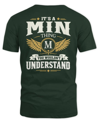 MIN KT06-M008 It’s a [NAME] Thing – You Wouldn’t Understand | Personalized Vintage T-Shirt - Unisex Standard T-Shirt - Forest Green