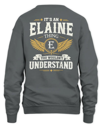 ELAINE KT06-M008 It’s a [NAME] Thing – You Wouldn’t Understand | Personalized Vintage T-Shirt - Unisex Sweatshirt - Charcoal