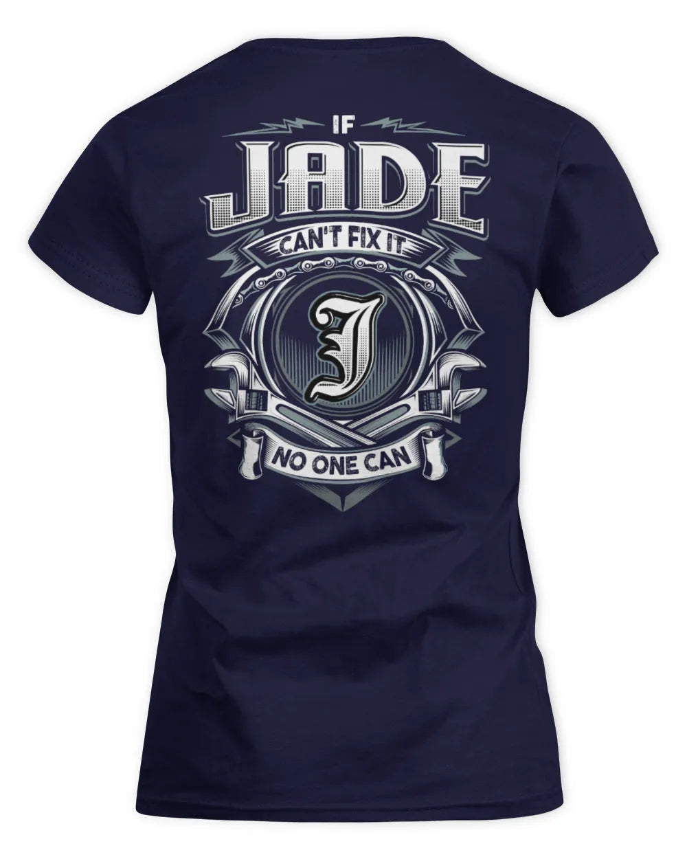 JADE AP81-K4-626 - Personalized Ahmed Quote Apparel “If Ahmed Can't Fix It, No One Can” - Women's Standard T-Shirt - Navy