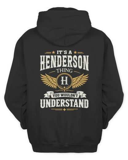 HENDERSON KT06-M008 It’s a [NAME] Thing – You Wouldn’t Understand | Personalized Vintage T-Shirt - Unisex Hoodie - Black
