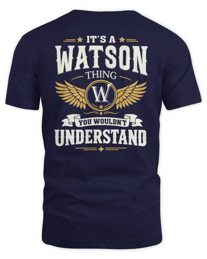 WATSON KT06-M008 It’s a [NAME] Thing – You Wouldn’t Understand | Personalized Vintage T-Shirt - Unisex Standard T-Shirt - Navy