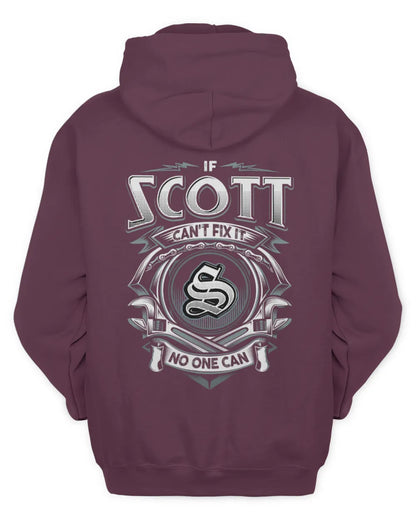 SCOTT AP81-K4-626 - Personalized Ahmed Quote Apparel “If Ahmed Can't Fix It, No One Can” - Unisex Hoodie - Maroon