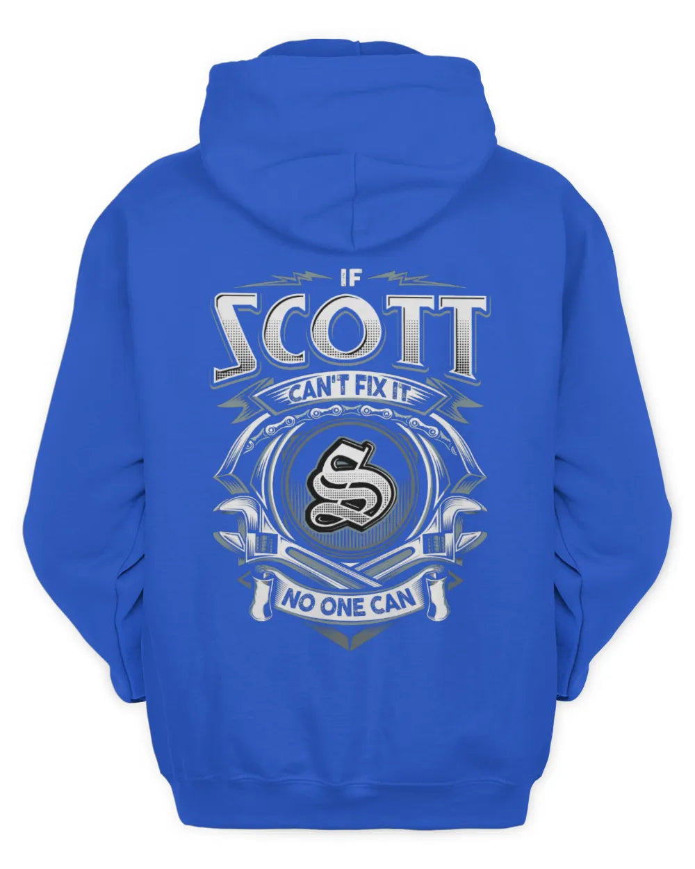 SCOTT AP81-K4-626 - Personalized Ahmed Quote Apparel “If Ahmed Can't Fix It, No One Can” - Unisex Hoodie - Royal