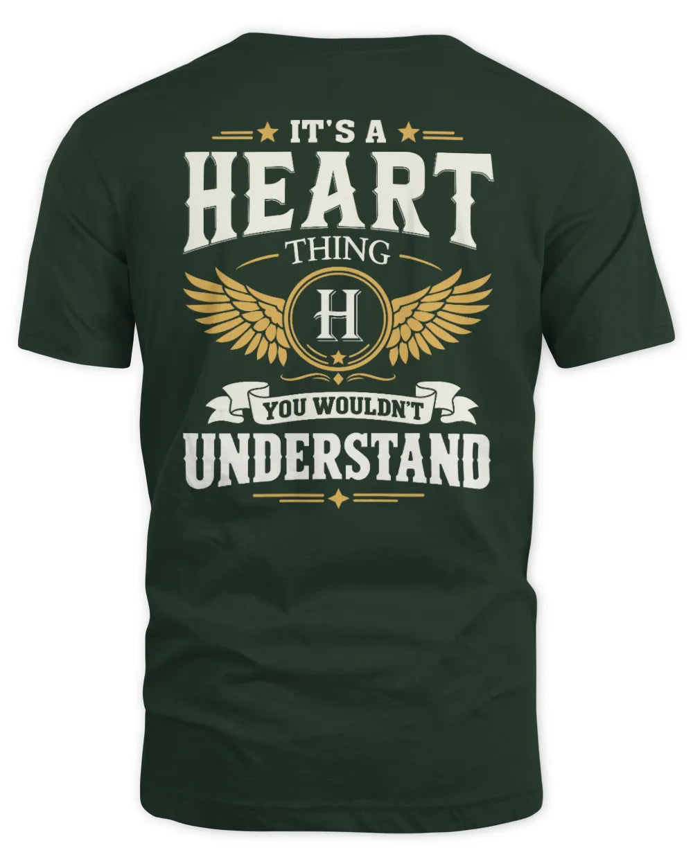HEART KT06-M008 It’s a [NAME] Thing – You Wouldn’t Understand | Personalized Vintage T-Shirt - Unisex Standard T-Shirt - Forest Green