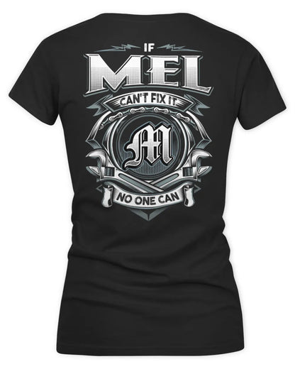 MEL AP81-K4-626 - Personalized Ahmed Quote Apparel “If Ahmed Can't Fix It, No One Can” - Women's V-Neck T-Shirt - Black
