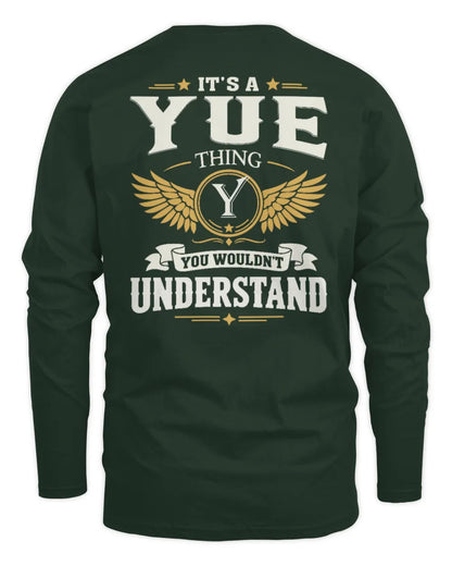 YUE KT06-M008 It’s a [NAME] Thing – You Wouldn’t Understand | Personalized Vintage T-Shirt - Men's Long Sleeved T-Shirt - Forest Green