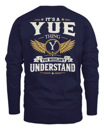 YUE KT06-M008 It’s a [NAME] Thing – You Wouldn’t Understand | Personalized Vintage T-Shirt - Men's Long Sleeved T-Shirt - Navy