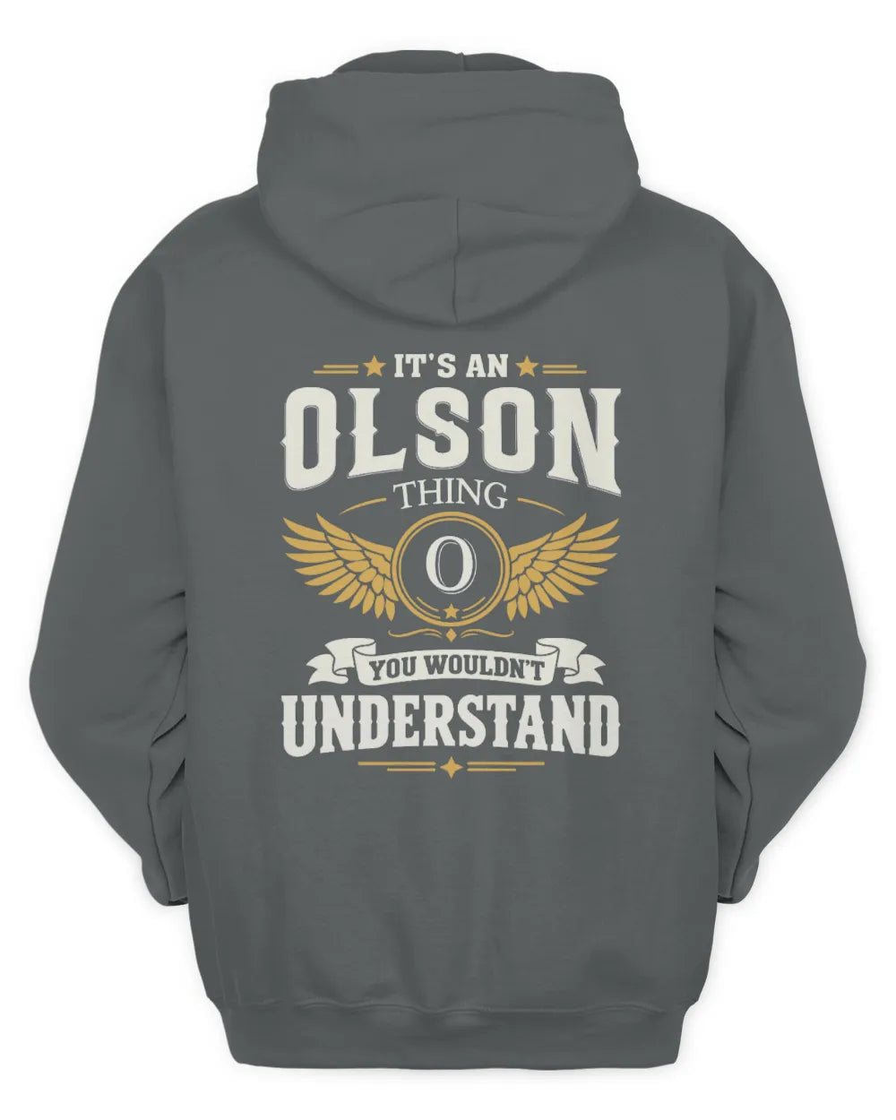 OLSON KT06-M008 It’s a [NAME] Thing – You Wouldn’t Understand | Personalized Vintage T-Shirt - Unisex Hoodie - Charcoal