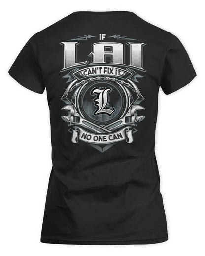 LAI AP81-K4-626 - Personalized Ahmed Quote Apparel “If Ahmed Can't Fix It, No One Can” - Women's Standard T-Shirt - Black