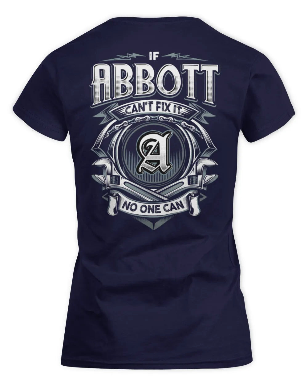 ABBOTT AP81-K4-626 - Personalized Ahmed Quote Apparel “If Ahmed Can't Fix It, No One Can” - Women's Standard T-Shirt - Navy