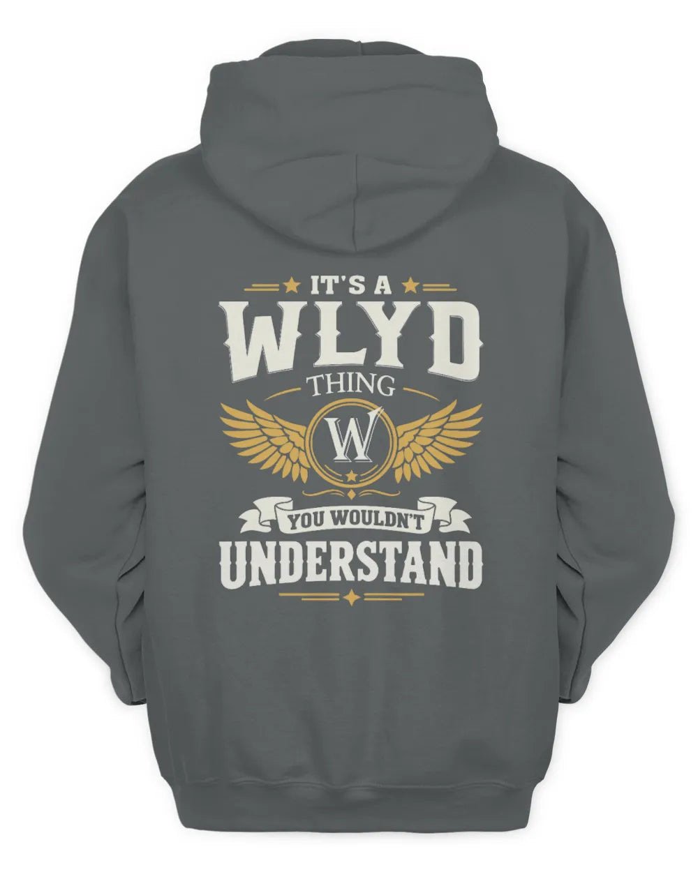 WLYD KT06-M008 It’s a [NAME] Thing – You Wouldn’t Understand | Personalized Vintage T-Shirt - Unisex Hoodie - Charcoal