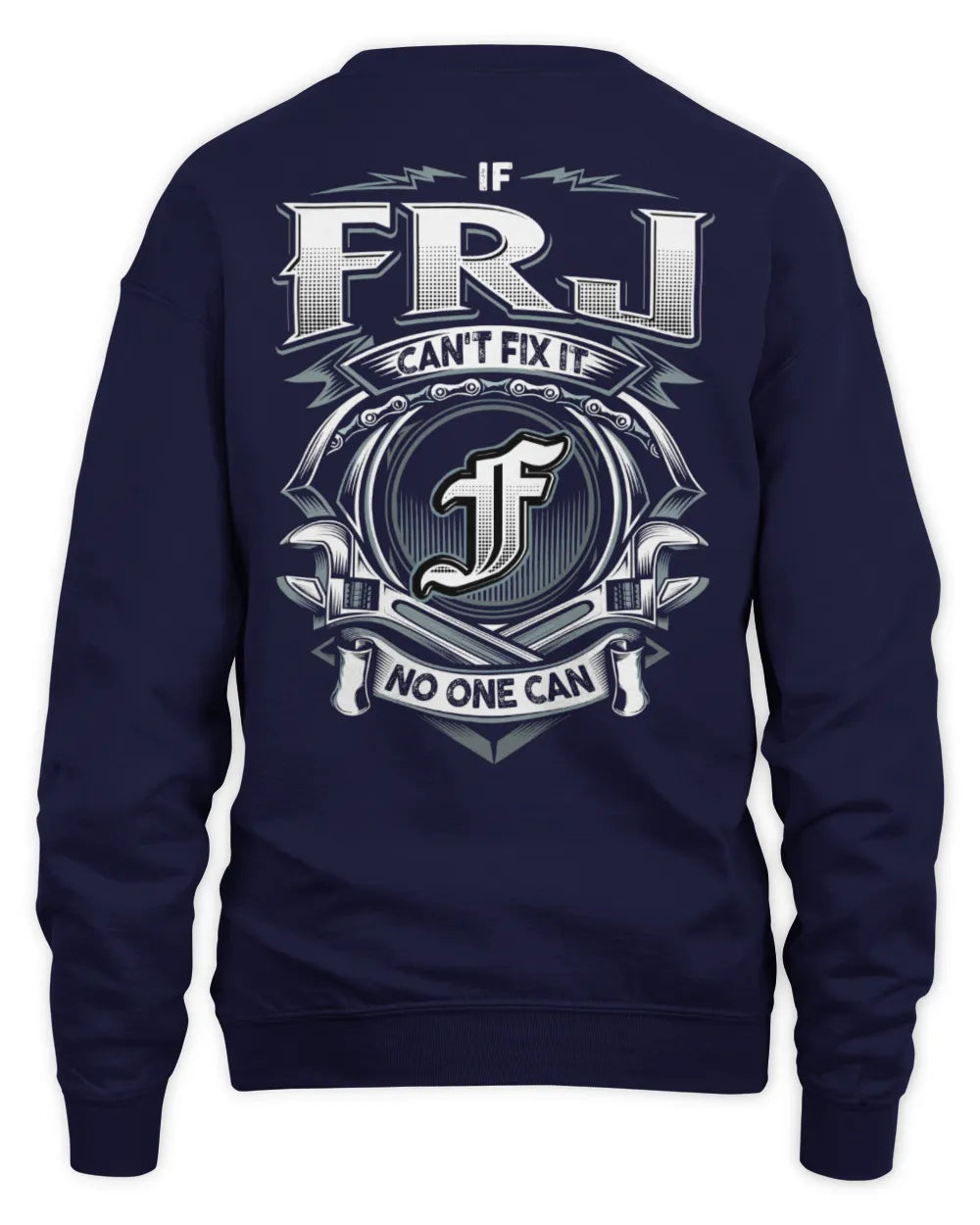 FRJ AP81-K4-626 - Personalized Ahmed Quote Apparel “If Ahmed Can't Fix It, No One Can” - Unisex Sweatshirt - Navy