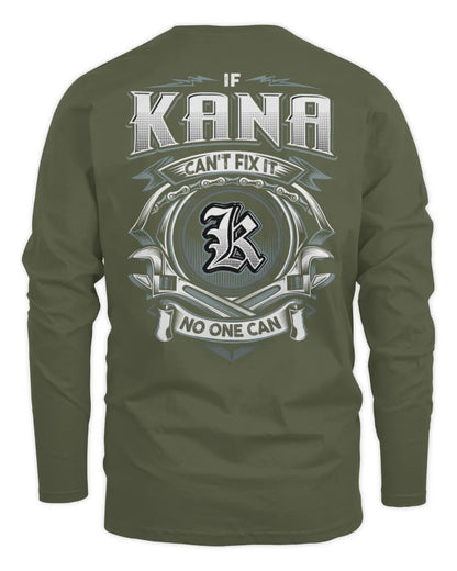 KANA AP81-K4-626 - Personalized Ahmed Quote Apparel “If Ahmed Can't Fix It, No One Can” - Men's Long Sleeved T-Shirt - Military Green