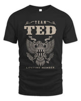 TED TP06-K82 – Personalized Classic Style Apparel “Team NAME Lifetime Member” - Unisex Standard T-Shirt - Black