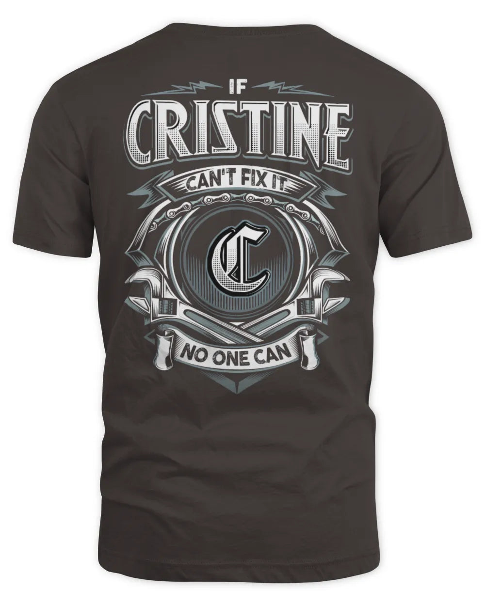 CRISTINE AP81-K4-626 - Personalized Ahmed Quote Apparel “If Ahmed Can't Fix It, No One Can” - Unisex Standard T-Shirt - Dark Chocolate
