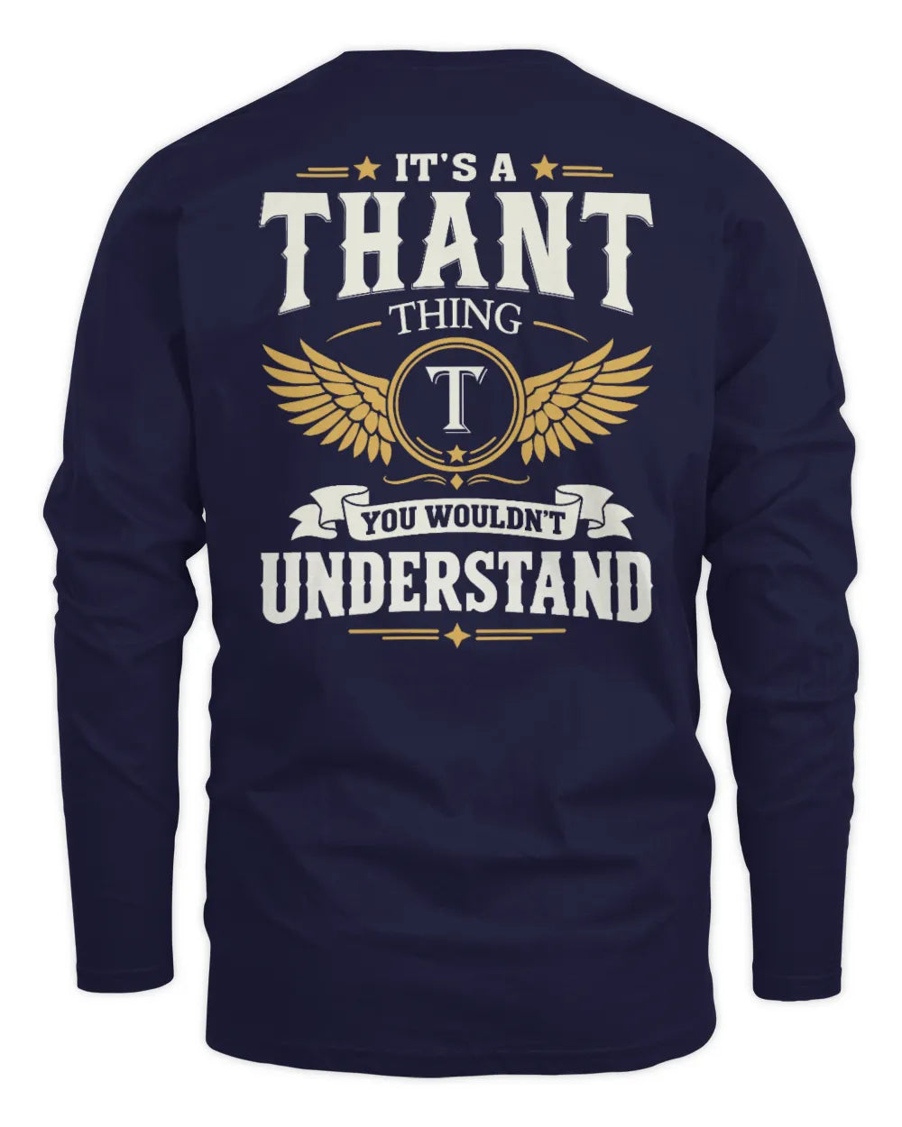 THANT KT06-M008 It’s a [NAME] Thing – You Wouldn’t Understand | Personalized Vintage T-Shirt - Men's Long Sleeved T-Shirt - Navy