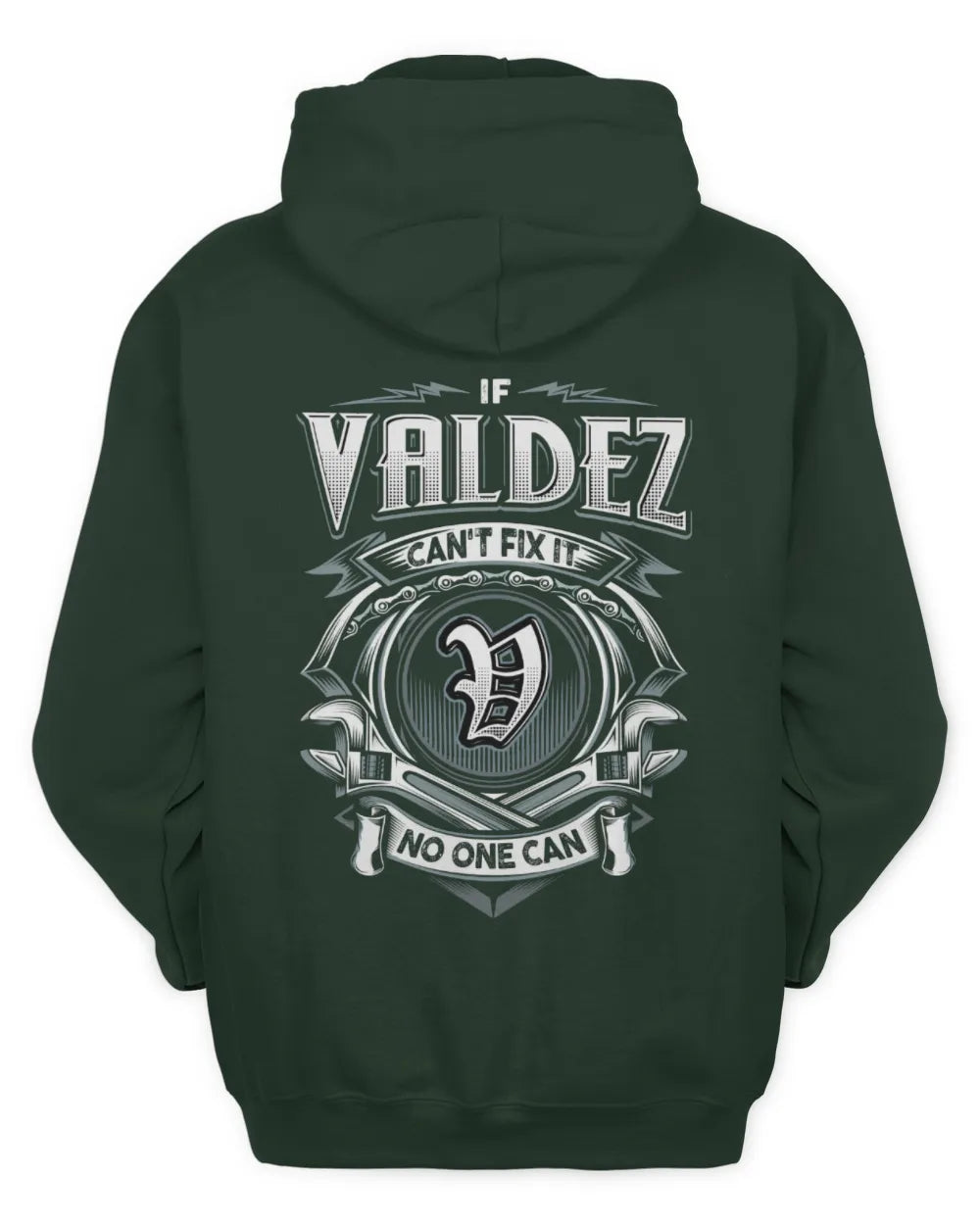 VALDEZ AP81-K4-626 - Personalized Ahmed Quote Apparel “If Ahmed Can't Fix It, No One Can” - Unisex Hoodie - Forest Green