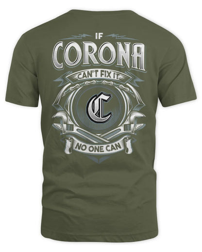 CORONA AP81-K4-626 - Personalized Ahmed Quote Apparel “If Ahmed Can't Fix It, No One Can” - Unisex Standard T-Shirt - Military Green