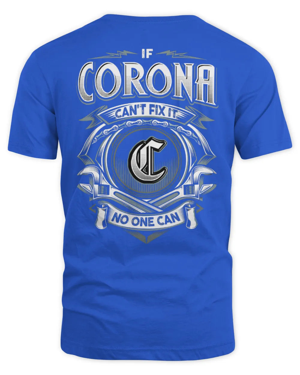 CORONA AP81-K4-626 - Personalized Ahmed Quote Apparel “If Ahmed Can't Fix It, No One Can” - Unisex Standard T-Shirt - Royal