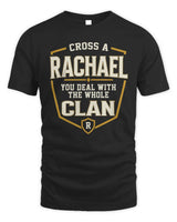 RACHAEL NT1-K008 Cross A/An NAME, You Deal With the Whole Clan | Personalized Vintage T-Shirt - Unisex Standard T-Shirt - Black