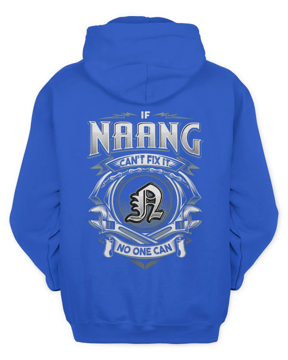 NAANG AP81-K4-626 - Personalized Ahmed Quote Apparel “If Ahmed Can't Fix It, No One Can” - Unisex Hoodie - Royal
